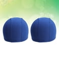 thumbnail image 3 of Worgeous Swimming Caps Polyester Comfortable Fit 2Pcs One Size Fits All Sapphire Blue, 3 of 8