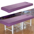thumbnail image 3 of Sábanas protectoras universales Macarena para salón SPA Hotel 80x190cm poliéster supersuaves desechables púrpura violeta, 3 of 6