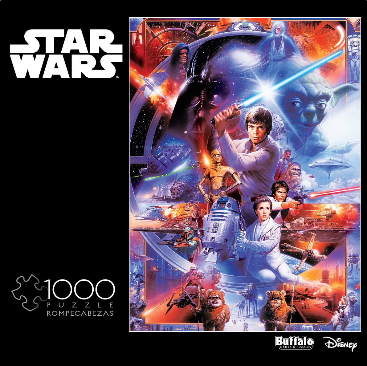 BUFFALO GAMES STAR WARS PUZZLE NEVER TELL ME THE ODDS 1000 PCS #12552 