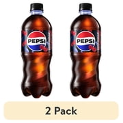(2 pack) Pepsi Zero Sugar Wild Cherry Cola Soda Pop, 20 Fl Oz, Bottle