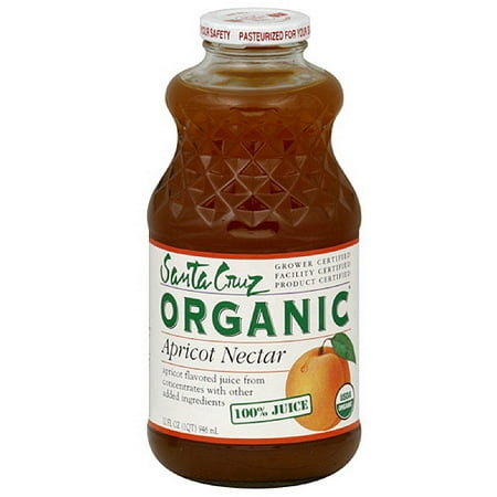 Santa Cruz Organic Apricot Nectar Juice, 32 oz (Pack of 6)