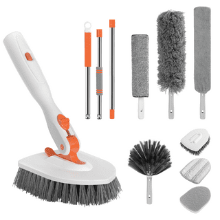 MXY 7 Piece Window and Sliding Door Track Cleaning Brushes Set, Hand-held  Groove Gap Cleaning Tools, Grout Clean Brush Scraper, 2-in-1 Multipurpose