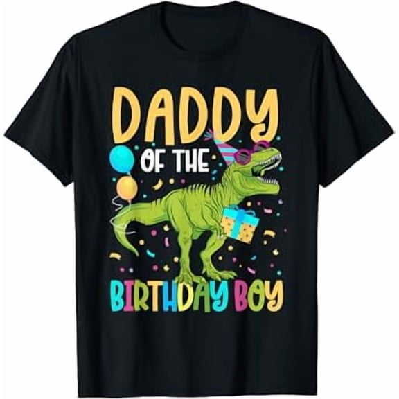 Daddy Of The Birthday Boy Family Matching Dinosaur Squad T-Shirt
