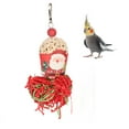 thumbnail image 1 of Bird Chewing Toy, Versatile Bright Colors Lightweight Christmas Bird Foraging Toy  For Bird Supplies, 1 of 8