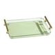 thumbnail image 3 of Bandeja de servicio rectangular Bandeja de servicio con asas Bandeja de alimentos de 12 "x8" Bandeja de acrílico transparente multipropósito Sunnimix Bandeja de servir, 3 of 8