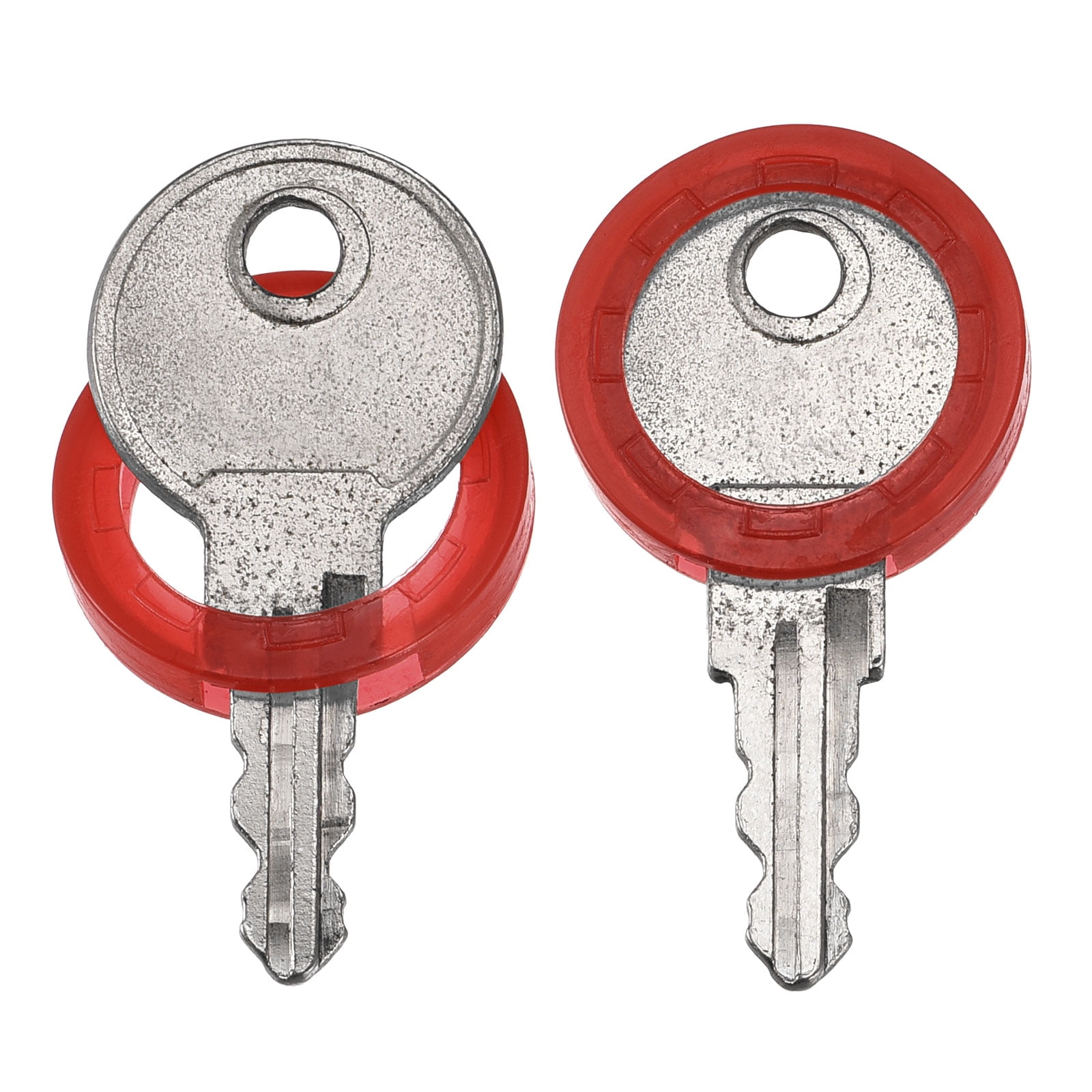 Unique Bargains Key Cap Cover Rings Keys Identifier Coding Tags Silicone Sleeve Red