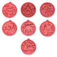 thumbnail image 1 of Christmas Keychain Silicone Mold with Hole Keyring Pendant Handmade Mold, 1 of 5