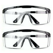 BIGTREE Anti-fog Protective Eyewear Safety Goggles Glasses Adjustable Wide Vision Clear 2pk