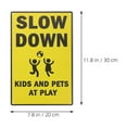 thumbnail image 3 of SHISUYAN 2pcs Warning Sign Road Street Signs Caution Kids Playing Attention Signs, 3 of 8