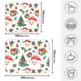 thumbnail image 2 of Ryvnso Vintage Santa Claus Trees Dish Drying Mat for Kitchen Countertop 18x24 Large Dish Pad Drainer Rack Dish Sink Mats, 2 of 7