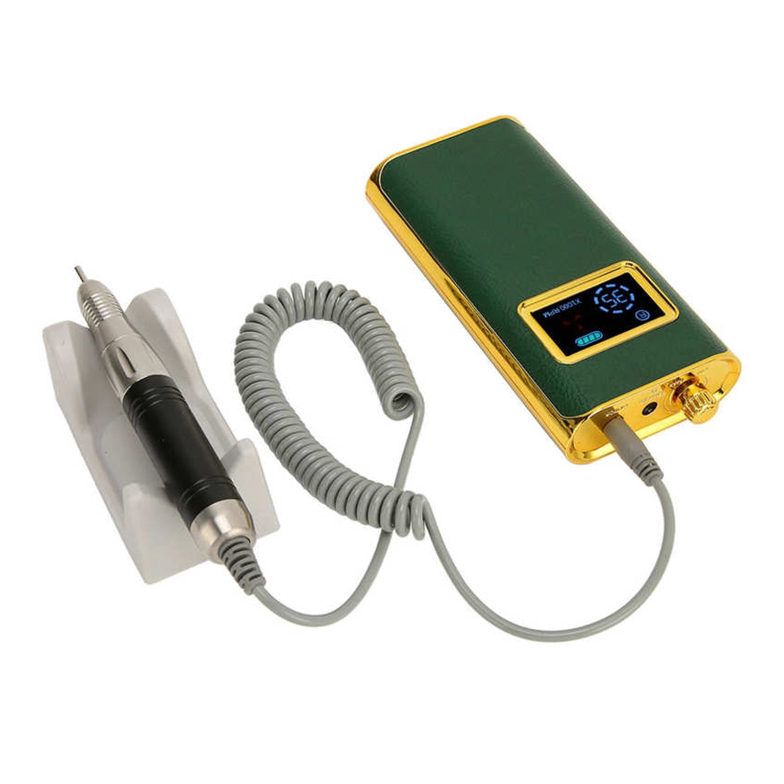 Electric Nail Polisher, Rechargeable Portable 35000RPM Electric Nail Drill Machine, Nail Art Drilling Manicure Machine ,Lightweight and Portable