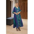 thumbnail image 3 of HAPPY BAY Women's Summer Loose Caftan Maxi Night Evening Gown Loungewear Dashiki House Dresses for Women 2X-3X Purple_AC133, 3 of 5