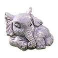 thumbnail image 1 of Mini Elephant Statue Fairy Garden Elephant Miniature Animal DIY Glass Container Crafts Decorations For Outdoor Decoration Cake Decoration Christmas Bulb Decorations And Ornament Snowflake Ornament, 1 of 4