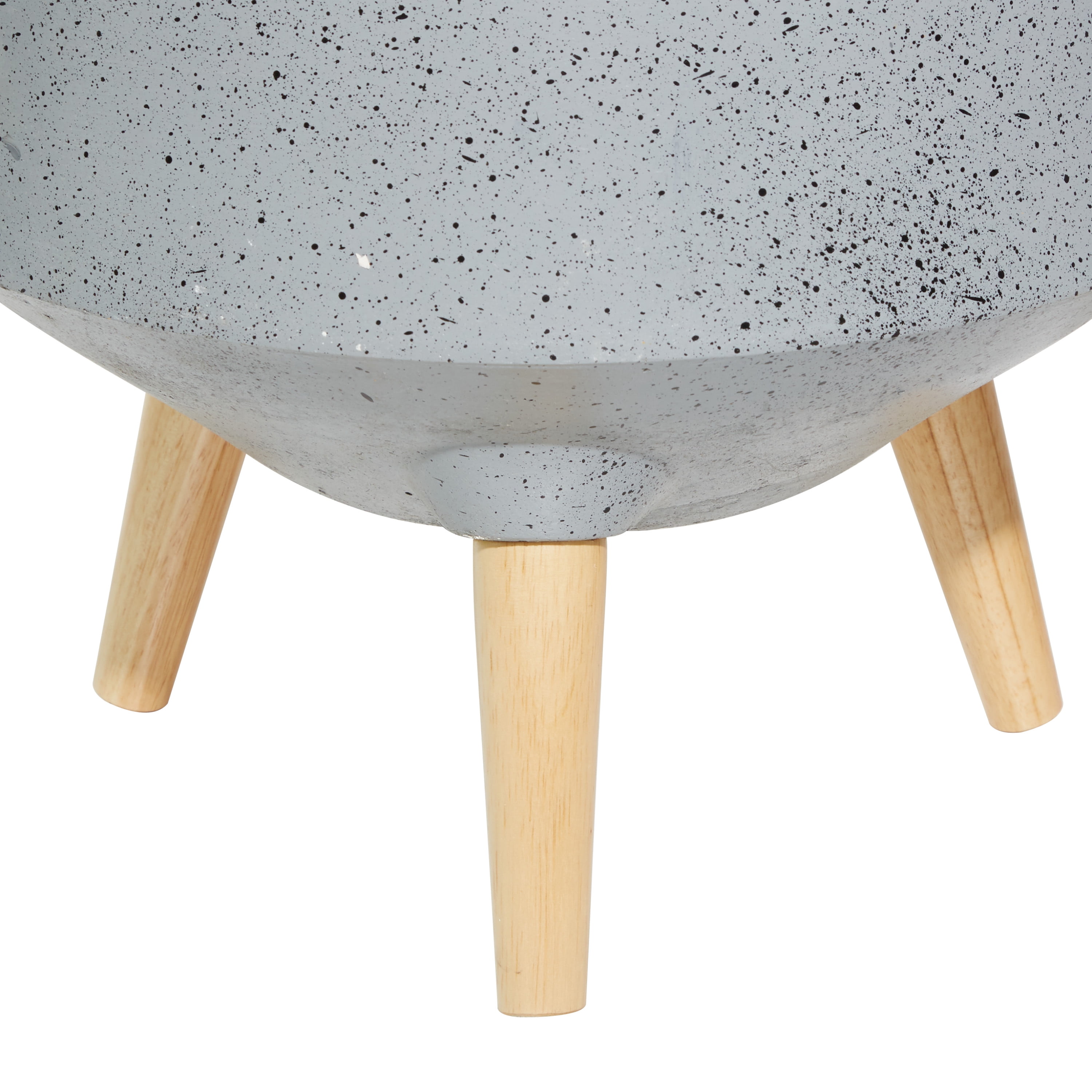 DecMode 14 In. Planter, MGO, Grey, 2 - Pieces