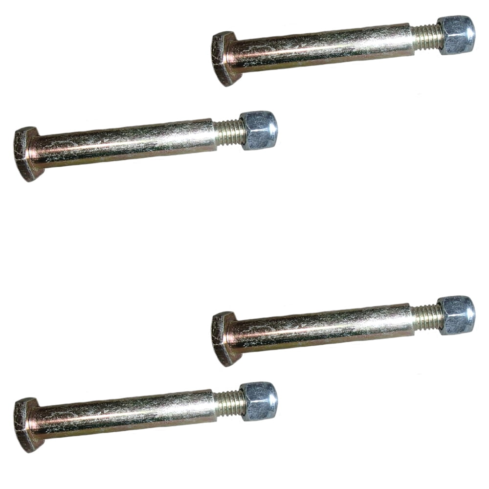 Four (4) 11142 Shoulder Bolt with Lock Nut for Mower Deck Gage Wheels 2