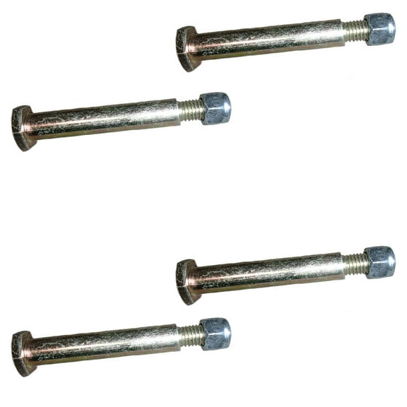 RAParts Four (4) 11142 Shoulder Bolt with Lock Nut for Mower Deck Gage Wheels 2-5/8" Shoulder Length Fits 1/2" ID Wheels