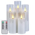 thumbnail image 1 of IMAGE Flickering Flameless Candles Battery Operated, Acrylic Shell Pillar 3D Wick LED Candles with 10-Key Remote Control Timer for, 1 of 9