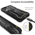 thumbnail image 6 of FITO For Samsung Galaxy S21 Plus 5G Case，Full-Body Phone Case with Kickstand (Black), 6 of 6