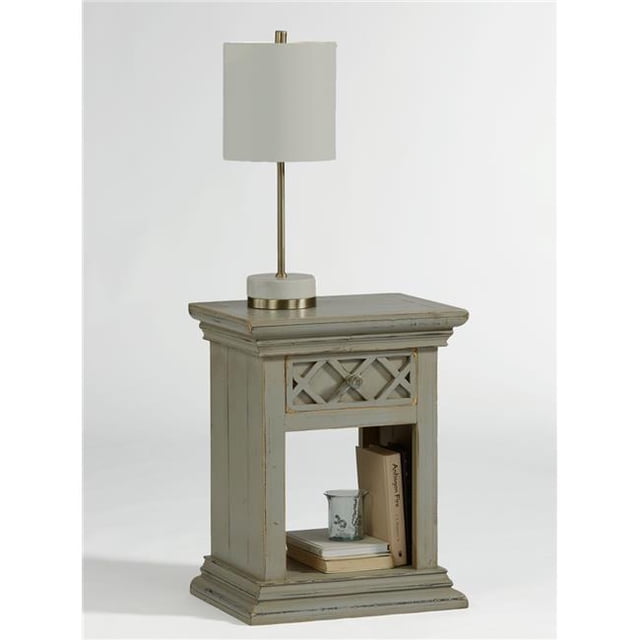 Progressive Furniture A715-69G Table de Chevet Chambre, Gris Antique