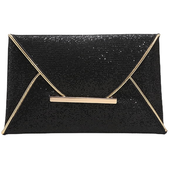CIMAXIC Elegant Black Evening Purse for Formal Occasions with Minimalist Modern Style