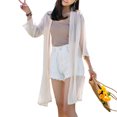 thumbnail image 1 of Cárdigan con bloque de sol para mujer, blusas con estampado de verano con frente abierto y floral de manga larga Scienceny FS11577-13, 1 of 7