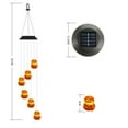 thumbnail image 3 of Hogar y jardín, Decoración del hogar, Luz solar de carillón de viento con forma de calabaza y colibrí para Halloween, decoración de jardín al aire libre, luz de patio, súper brillante, linterna de cal, 3 of 8