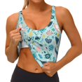 thumbnail image 3 of Fotbe Sea Animal Sujetador Deportivo Largo sin Aros para Mujer con Almohadillas y Soporte Medio, Transpirable y Absorbente, Camiseta Tipo Chaleco o Tank Top-XX-Large, 3 of 8