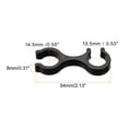 thumbnail image 2 of Uxcell Double Rod Buckle Connector Walking Stick Accessories Trekking Pole Clips 6 Pack, 2 of 5