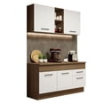 thumbnail image 1 of Cocina Integral MADESA Agata 150cm Marrón/Blanco, 1 of 5