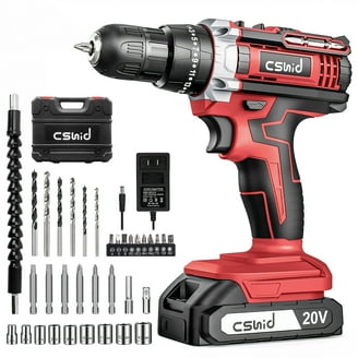 JUEMEL 20V Cordless Drill Set: Portable, Wireless, Power Kit with
