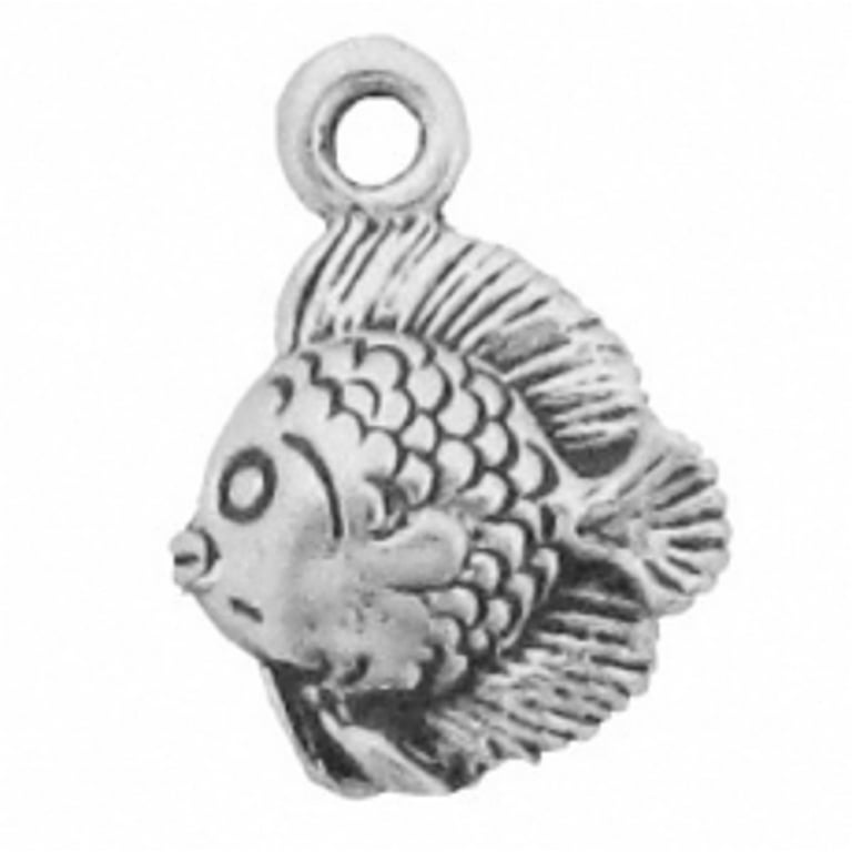 Fish Pendant Necklace Sterling Silver