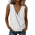 thumbnail image 4 of Fewfanhot Womens Spring Tops Halter Top 2026 Spring Tie Wrap V Neck Fitted Summer Tops Backless Fashion Clothes, 4 of 7
