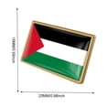 thumbnail image 3 of Pines de solapa de bandera de Palestina, broche con bandera de Palestina, insignia de Metal esmaltada, traje de recuerdo, 3 of 8