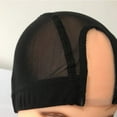 thumbnail image 5 of U part Wig Cap 6 Pack Black Weaving Cap Mesh Breathable Wig Caps Stretchable U Part Hair Net Adjustable Straps Top Stretch Gluless For DIY Making Wigs Women Lady Girls Men Adults, 5 of 5