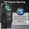 thumbnail image 4 of 2-4 Gun Safes for Home Rifle and Pistols, Electronic Rifle Cabinet Quick Access, Gun Cabinet with Alarm System & Mute Mode, Rifle Safe with Removable Shelf, 4 of 8