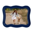 thumbnail image 3 of Isaac Jacobs 5x7 Navy Curved Deco Frame for Tabletop and Wall Display, Decorative Art, Design, Home Décor, Gift (5x7, Navy), 3 of 4
