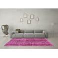 thumbnail image 3 of Ahgly Company Indoor Round Abstract Pink Modern Area Rugs, 8' Round, 3 of 4