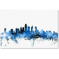 Trademark Fine Art "Philadelphia Pennsylvania Skyline II" Canvas Art by Michael Tompsett