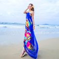 thumbnail image 4 of Lady Sexy Beach Chiffon Sarongs Hawaiian Swimsuit Cover-up Wraps Hibiscus Print Plus Size Swim Bikini Scarf, 4 of 5