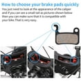 thumbnail image 4 of 4 Pairs Bike Brake Pads with 3 Installation Tools, Compatible for Shimano Brake Pads Deore XT SLX Hone Alfine Saint LX M596 M595 XTR M975 M966 M965 Disc Brake MTB Bicycle Brake Pads, 4 of 7