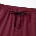 thumbnail image 6 of Axiiglly Cargo Shorts for Men Drawstring Elastic Waist Zipper Pockets Below Knee Twill Chino Hiking Shorts, S-2XL, 6 of 6
