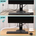 thumbnail image 3 of Funda para cables AGPTEK, 3 m — 2,54 cm, organizador de cables de escritorio, color negro, 3 of 7