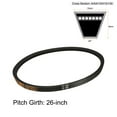 thumbnail image 2 of Unique Bargains A-26 V Belt Machine Transmission Rubber, Black Replacement Drive Belt, 2 of 4
