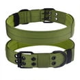 thumbnail image 2 of KBOOK Tactical Dog Collar Adjustable Puppy Collars Heavy Duty Nylon Training Dog Collar for Medium Large Dogs(Army Green,L), 2 of 6