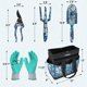 thumbnail image 2 of Juego de herramientas de jardín WORKPRO de aluminio resistente, 5 piezas con bolsa, 2 of 7