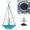 Blue#2, variant on XiYing Solar Powered Bird Bath Feeder with Floating Fountain, Outdoor Garden Decoration, Automatic Charging, 9.25 Inch, Water Feature and Bird Attractor