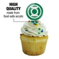 thumbnail image 3 of Green Lantern White Logo Cupcake Picks Toppers Decoration Set of 6, 3 of 7