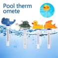 thumbnail image 1 of Muyoka Termómetro de piscina Boya flotante Termómetro de piscina con gran pantalla de lectura EZ Estilo de dibujos animados Temperatura del agua Tubo de ensayo Fahrenheit y Celsius Compatible para pis Muyoka Hogar, 1 of 7