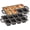 Pre-Seasoned Black-8 Cavity-2 Pack, variant on Pre-Seasoned Black Cast Iron Muffin Pan+Mini Loaf Pans Baking Set