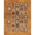 thumbnail image 1 of Ahgly Company Indoor Rectangle Abstract Orange Abstract Area Rugs, 7' x 9', 1 of 6